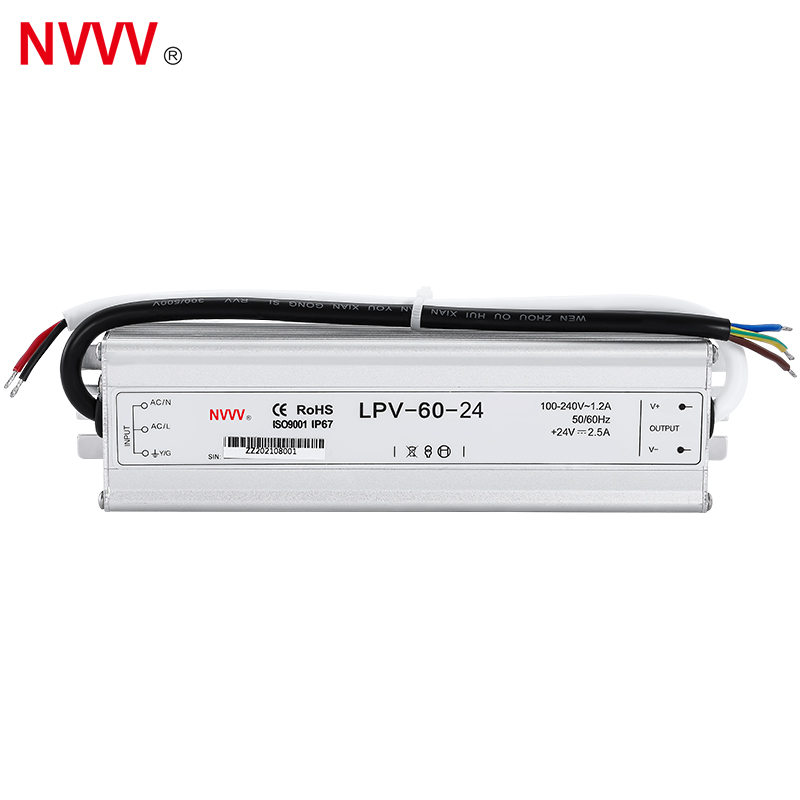 AC to DC 24v 60W Switching Power Supply Waterproof for Home Light LPV-60-24 LED Driver