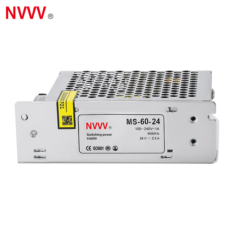 AC/DC  24v LED Power Supply 24V 60W Switch Power Supply Smps for CCTV Camera and LED Light Power Supply Units MS-60-24