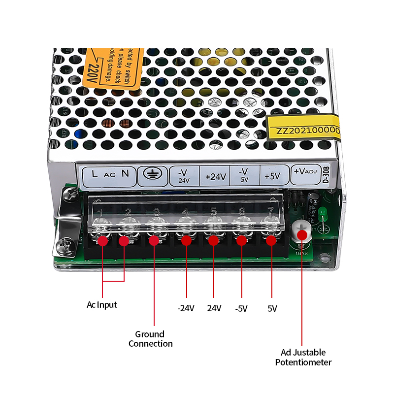 35W  5v 24v 2A Industrial  Power  Unit D-30B Power Supply Three Groups of Output Switch Power Supply