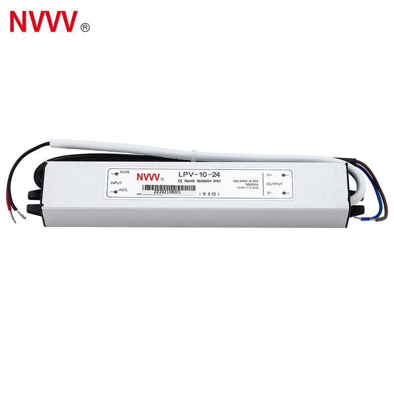 NVVV  Led Driver LPV-10-24 Waterproof Industrial Power Supply 24v  10w Single-output Switching Power Supply Waterproof
