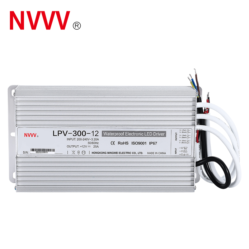 NVVV LPV-300-12 Waterproof SMPS 300W 24V DC 12.5a Transformer Switching Power Supply LED Driver