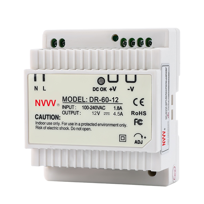 Wholesale 12v 5A Rail Type Power Supply 60W 12V Switch Power Supply DR-60-12 Industry Power Supply Din Rail 60w 12v