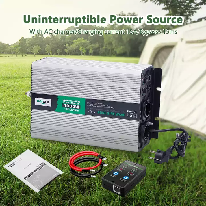1000w CPS1000  5A/10A Pure Sine Wave  Offline 1000W Household UPS Power Inverter USB Port for Home Use
