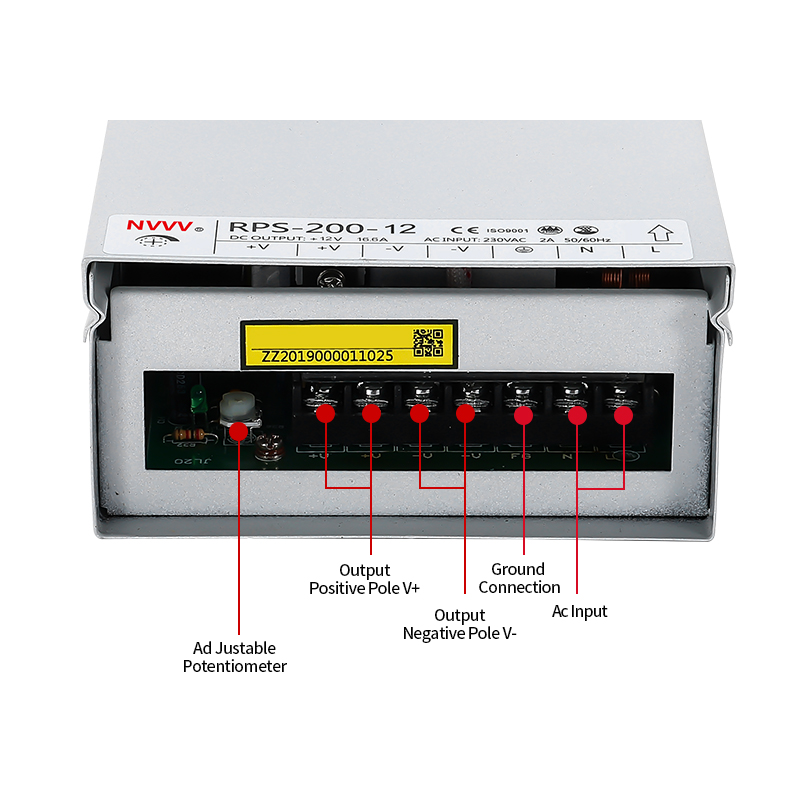 NVVV Single Output 200W 12V RPS-200-12 Rain Power Supply 12V Switching Power Supply For Industrial