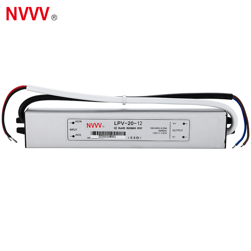 Wholesale High Quality 20W 12V Power Supply Waterproof Switch LED Driver Power Supply LPV-20W-12V