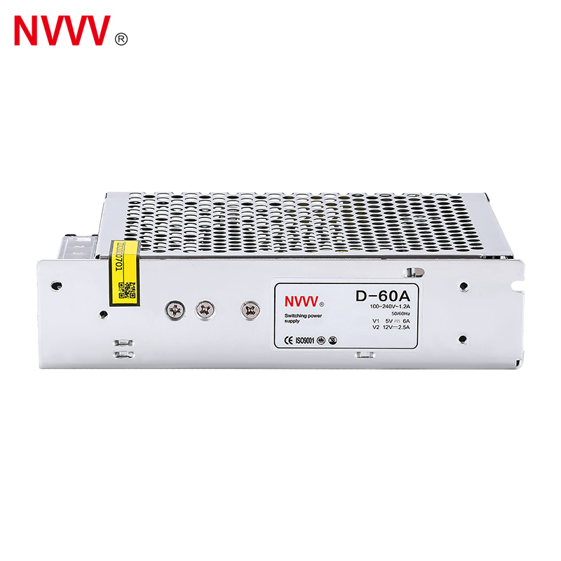NVVV 60W 5V 12V SMPS DC Power Supply  Double Output DC Switching Power Supply
