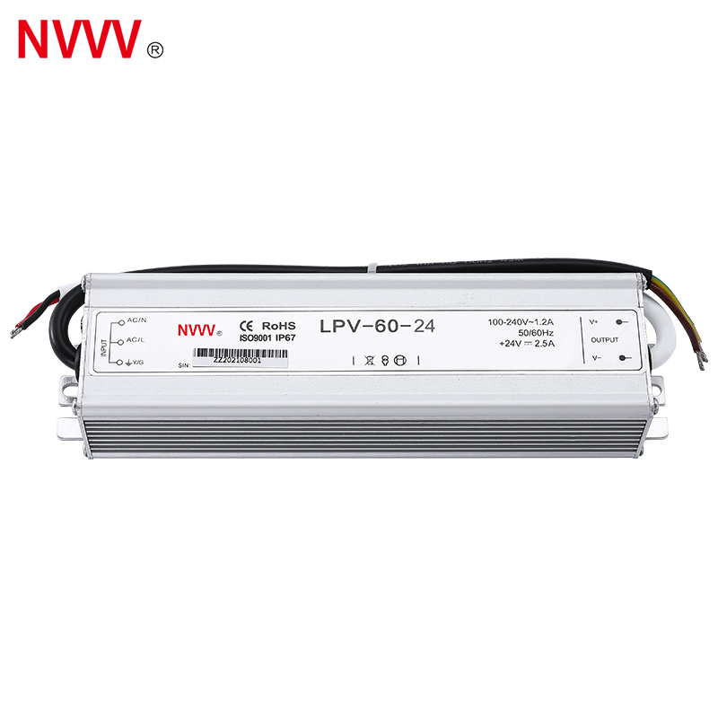 AC to DC 24v 60W Switching Power Supply Waterproof for Home Light LPV-60-24 LED Driver