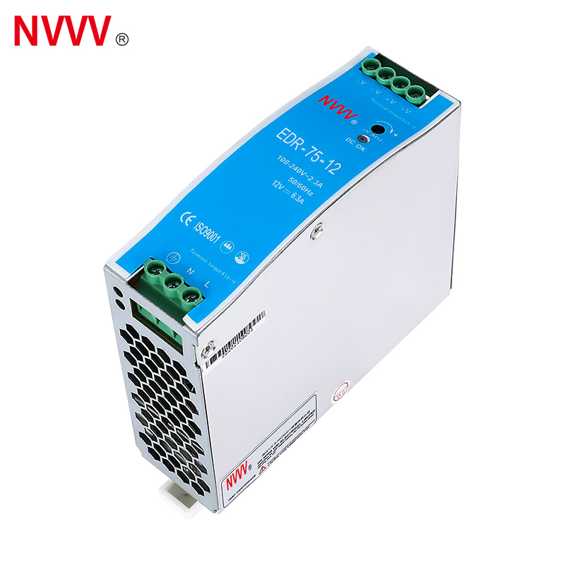 EDR 75W 12v EDR Din Rail Series SMPS Switching Power Supply AC DC for LED and Intelligent Equipment