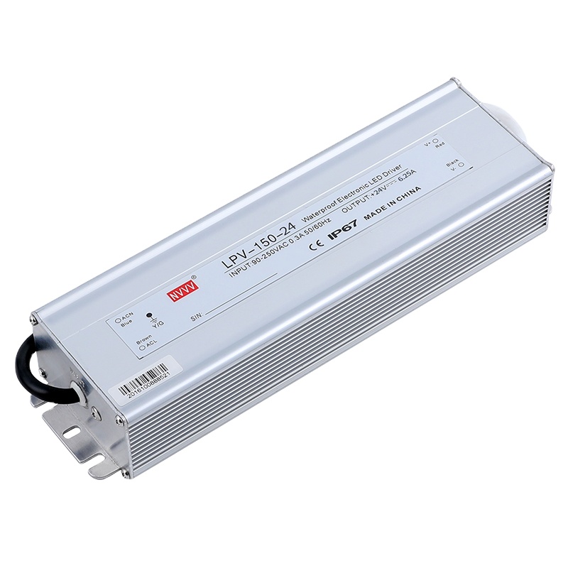NVVV LPV-150-24 Waterproof Series 150W 12v/24v 6.25A Single Output Smps Switching Power Supply for LED Driver