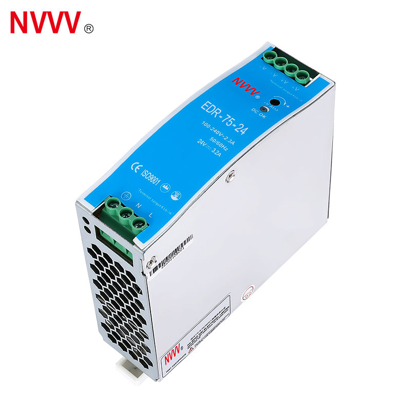 EDR-75W-24V DIN Rail Type Use  24V 75W Dc Ac Dc Switching Power Supply for Factory Automation