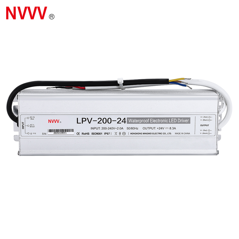 200W 24V Switching Power Supply High Quality Waterproof LED Driver Power Supply LPV-200W-24V
