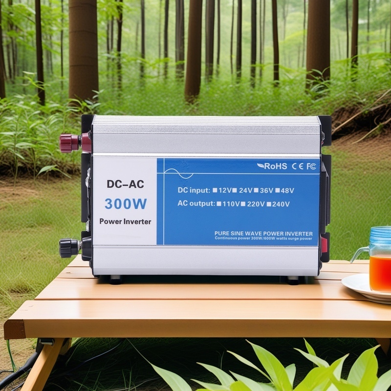 NVVV Inverter-300W Convenient Carrying Type Outdoor Camping Stable Long Duration Solar Pure Sine Wave Power Inverter