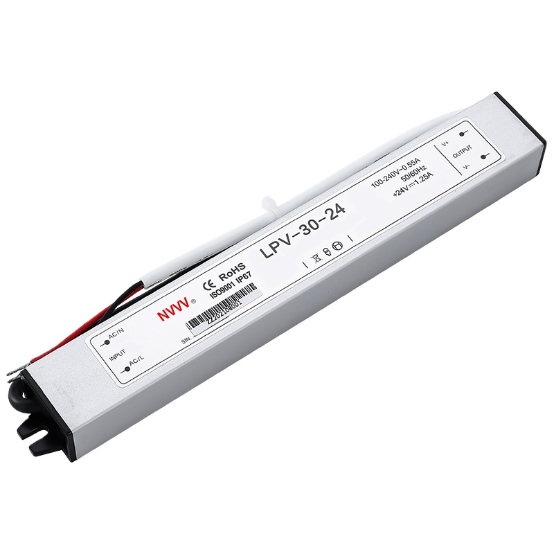 NVVV Factory Outlet 30W Power Supply 24v Waterproof Switching Power Supply LED Driver LPV-30-24V