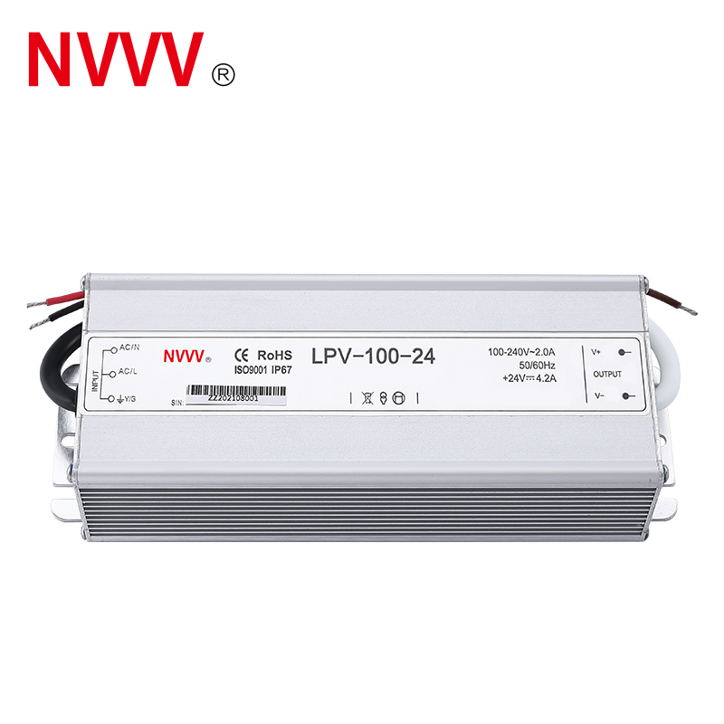 24v Ac to Dc Transformer Waterproof Switching Mode Power Supply LPV-100-24 LED Driver 100W