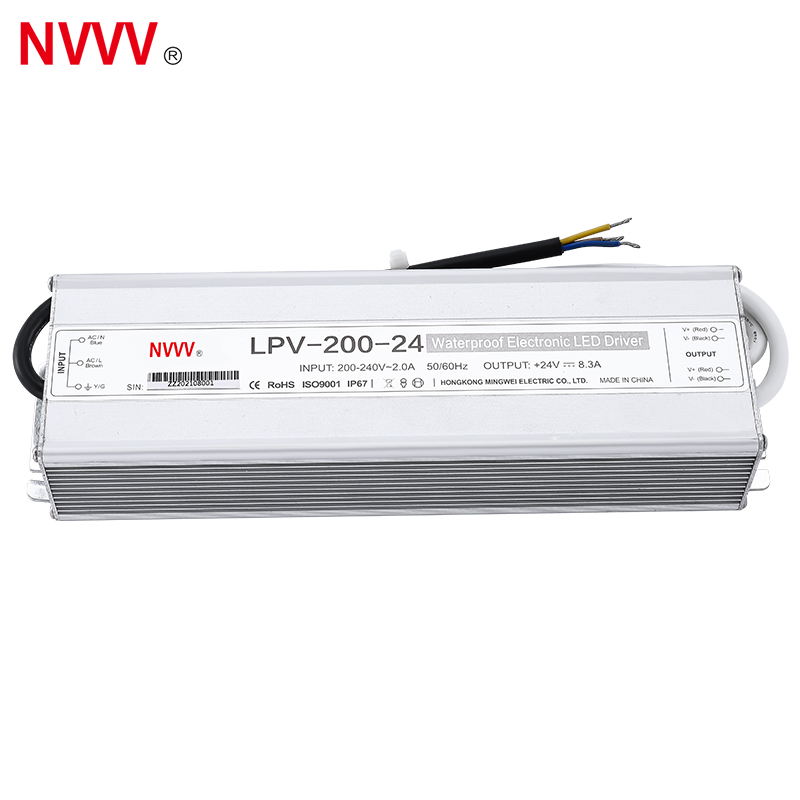 200W 24V Switching Power Supply High Quality Waterproof LED Driver Power Supply LPV-200W-24V