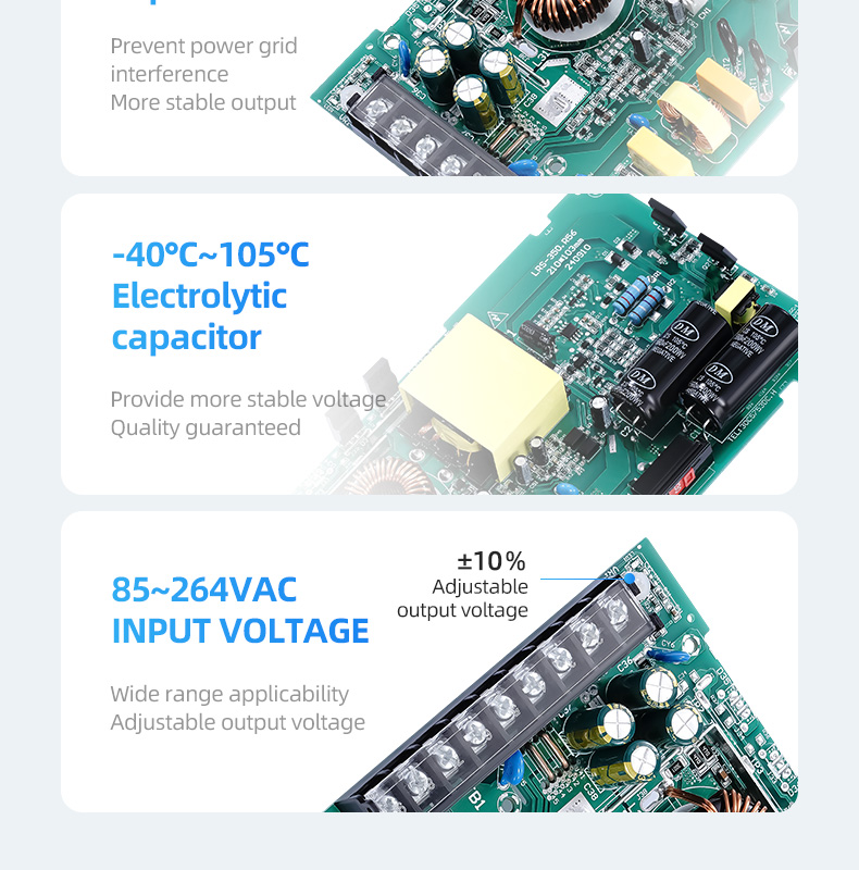 LED Strips High Efficiency LRS-35W-500W Manufacture Labs Industrial Automatic Programmable AC to DC Switching Power Supply SMPS