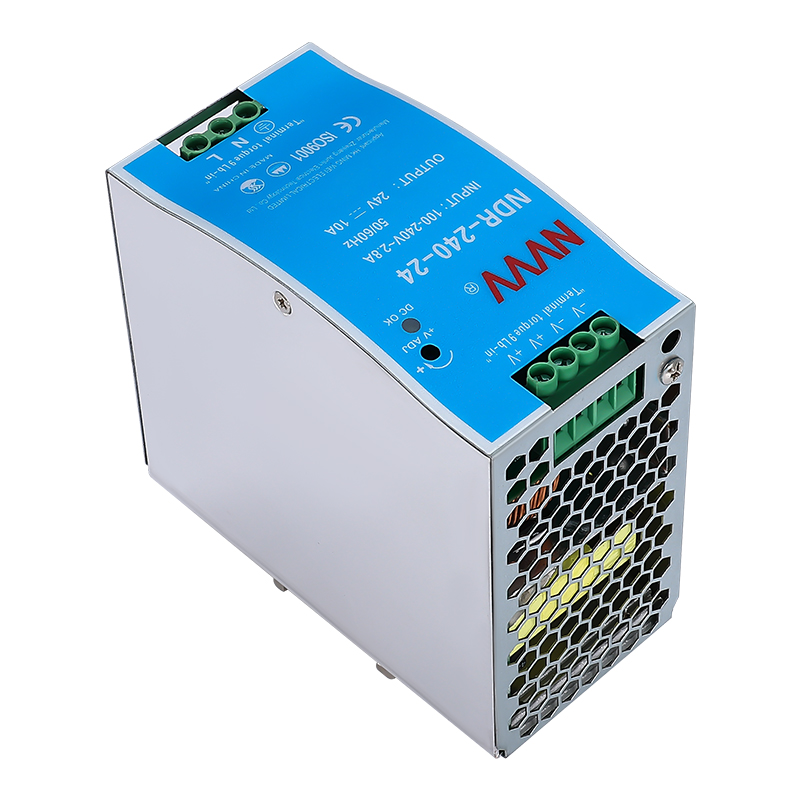 NVVV 240W 24V NDR-240-24 AC/DC Industrial DIN Rail Power Switching Power Supply 10A CE Rohs ISO9001 CCC 6 Years  201 - 300W