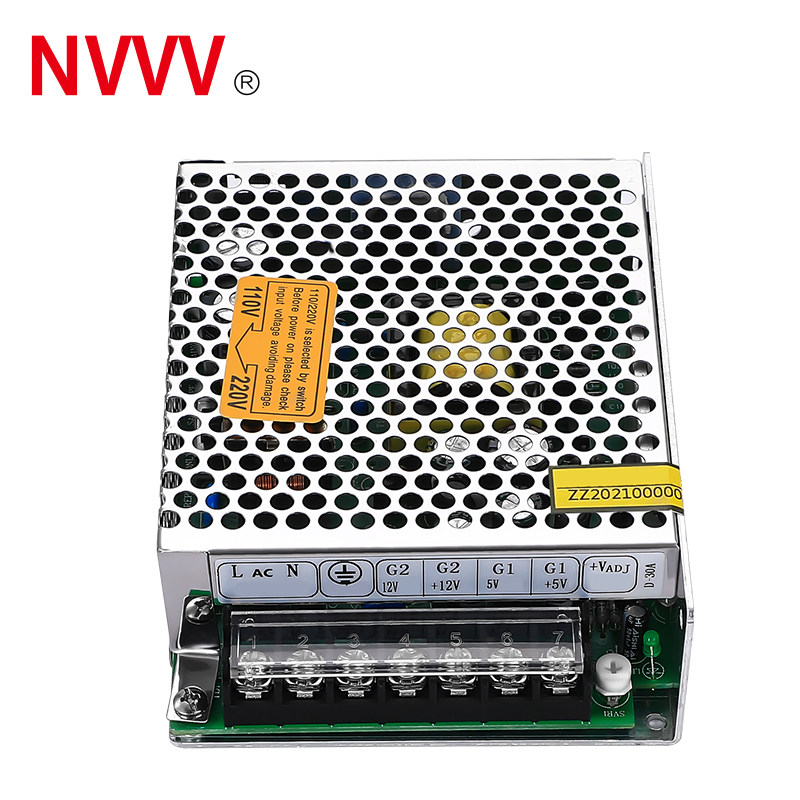 NVVV   Power Supply Unit D-30A 5V 12V Industrial Power Supply DUAL  Output Switch Power Supply
