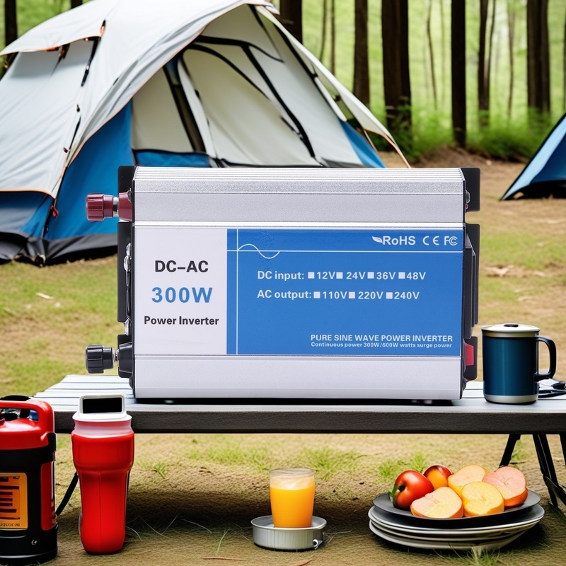 Inverter-300W Convenient Carrying Type Outdoor Camping Stable Long Duration Solar Pure Sine Wave Power Inverter
