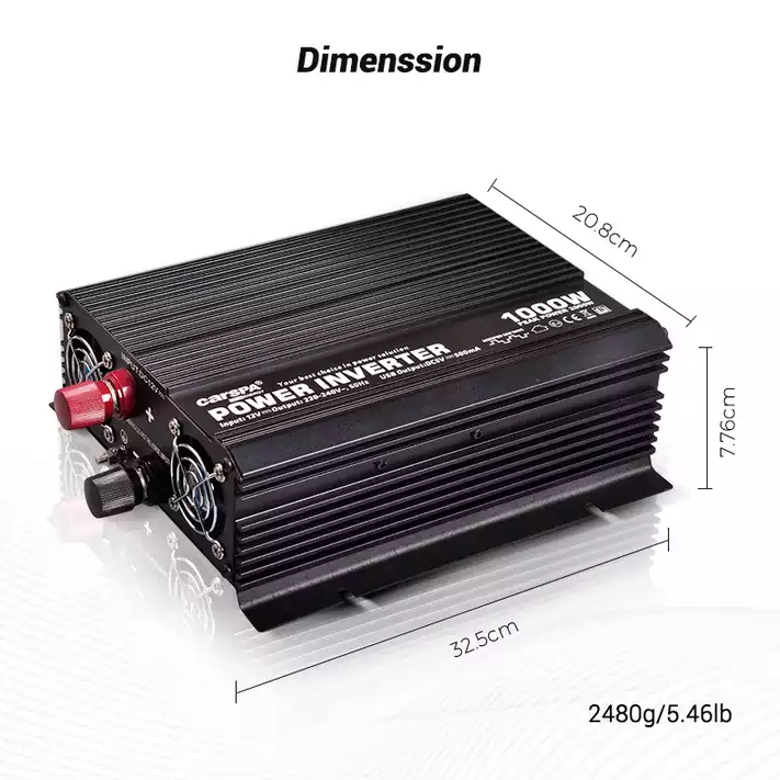 Single Output DC/AC Inverters 1000w 12v 24v  220v Off Grid Modified Sine Wave Power Inverter for Home Use Off-gird Solar System