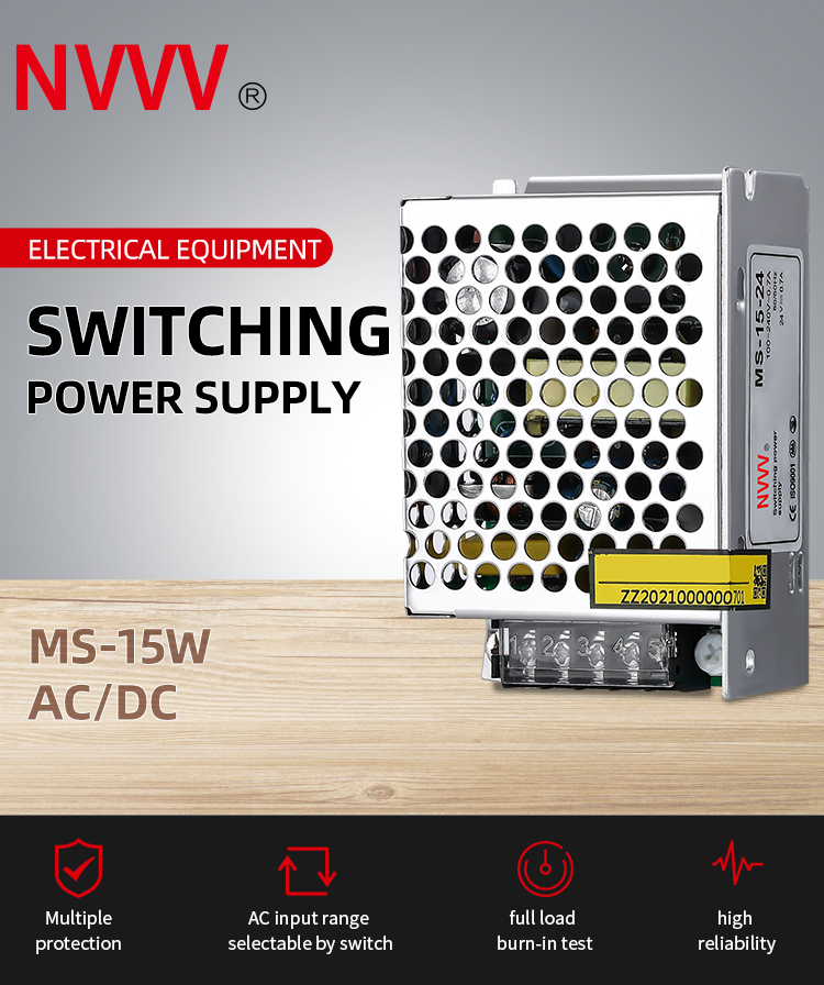 15W Switching Power Supply Dimensions