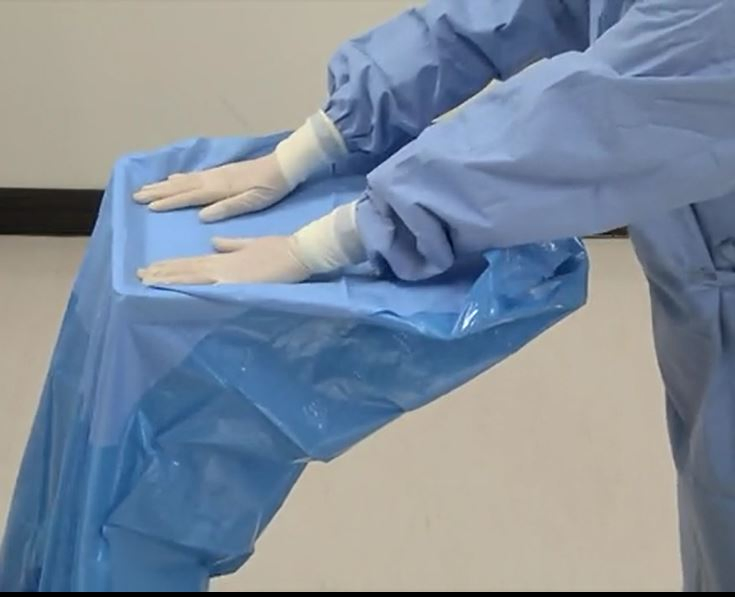 Disposable Mayo Stand Drape Sheet Reinforced Sterile Cover Sheet