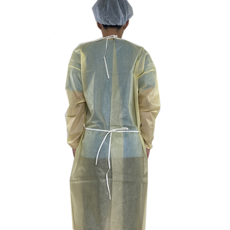 PP PE Disposable Medical Surgical Reinforced SMS/PP PE/CPE/PP Coveralls Protective Clothing Isolation Gown for Hospital/Clinics