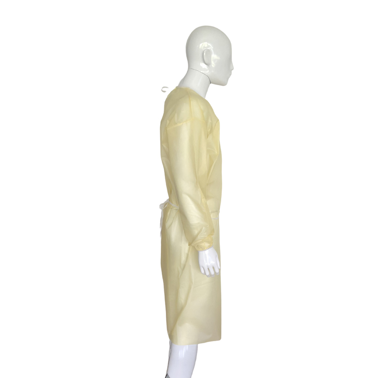 PP PE Disposable Medical Surgical Reinforced SMS/PP PE/CPE/PP Coveralls Protective Clothing Isolation Gown for Hospital/Clinics