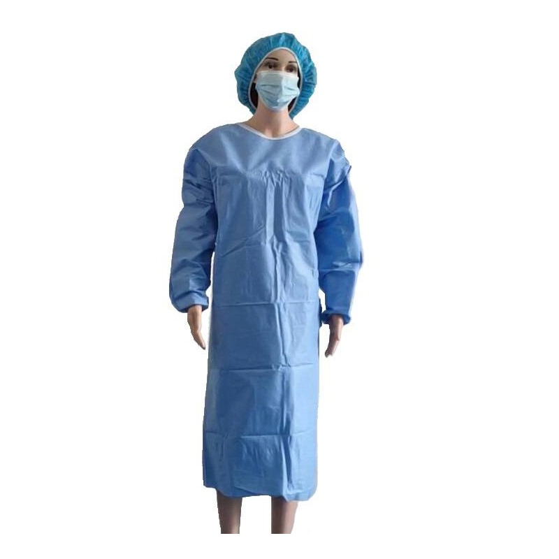 Medical Disposable 30g - 50g SMS Smmms Standard Surgical Gown, Hospital Scrubs Reinforced Antistatic Doctor Operating Coat Clothing