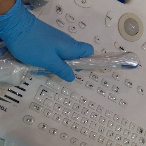 Polyethylene Sterile Equipment Protective Drapes Disposable Ultrasound Transducer Probe Covers