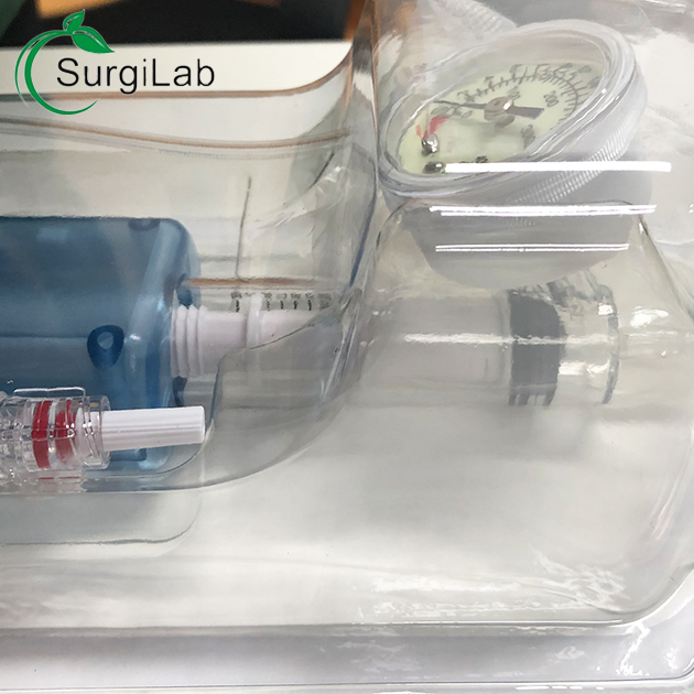 Disposable Balloon Inflation Device 20m130bar for Surgical Angiography