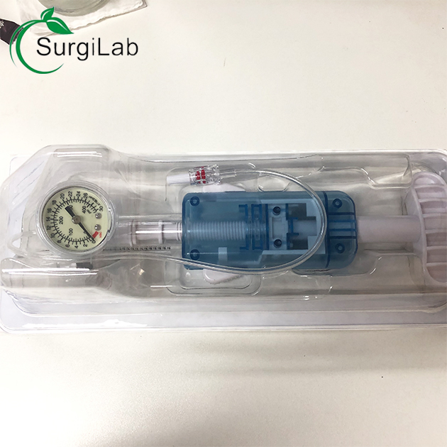 Disposable Balloon Inflation Device 20m130bar for Surgical Angiography