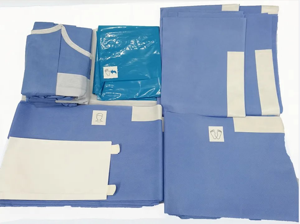 CE ISO13485 Medical Supplies Sterile Surgical C-Section Pack Set Procedure Kit