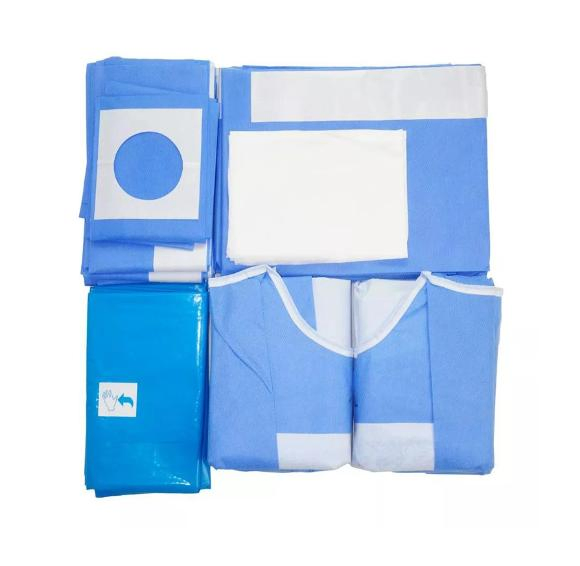 Customized Disposable Sterile Non Woven Dental/Obstetric Delivery/C-Section/Laparotomy/Eye Universal Surgical Drape Pack