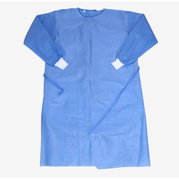 Hot Selling Adult Disposable Surgical Gown 35GSM SMMS Reinforced CE Approved PP/PE Material