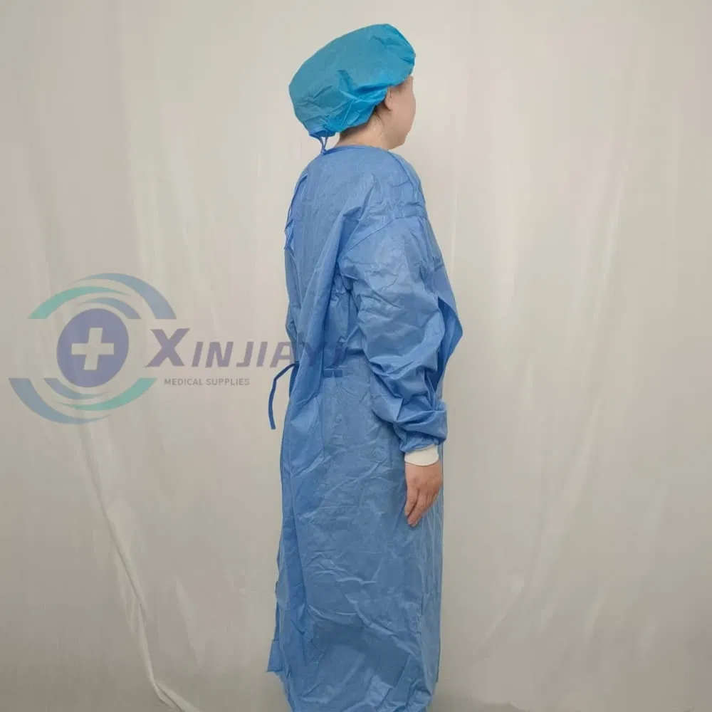 Medical Supply Standard Protective Clothing Anti-Static Comfortable Isolation Gown Universal Surgical Gown Lab Coat for Hospital Use