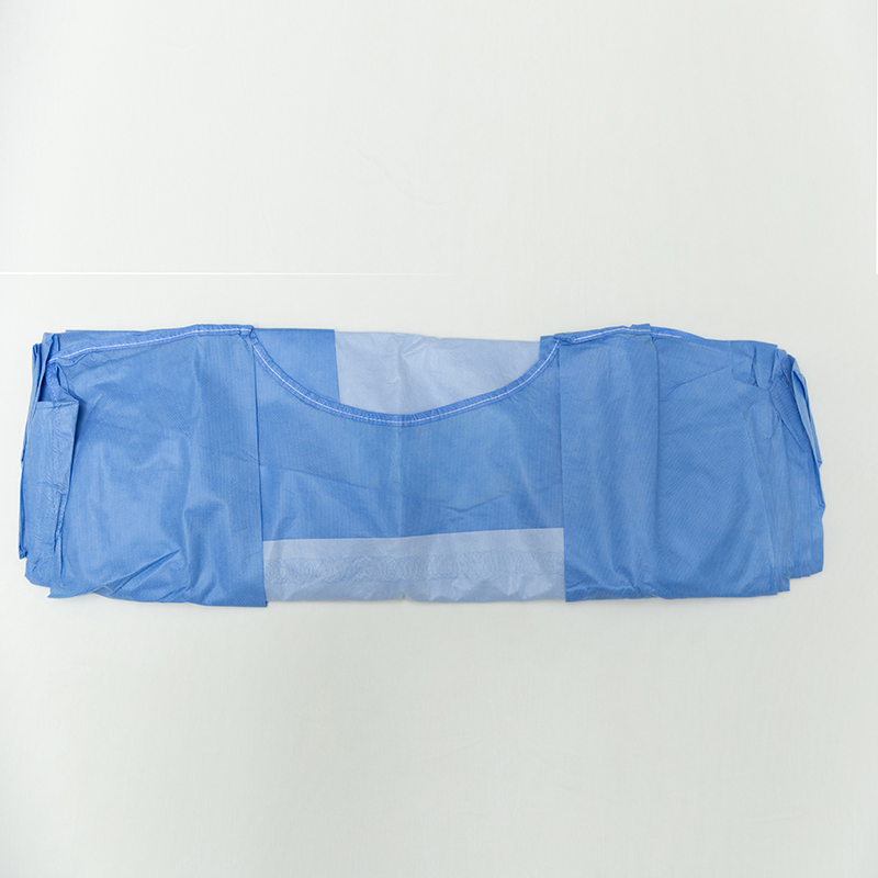 Cost-Effective Non-Woven Reinforced Surgical Gown Isolation Gown with Knit Cuff