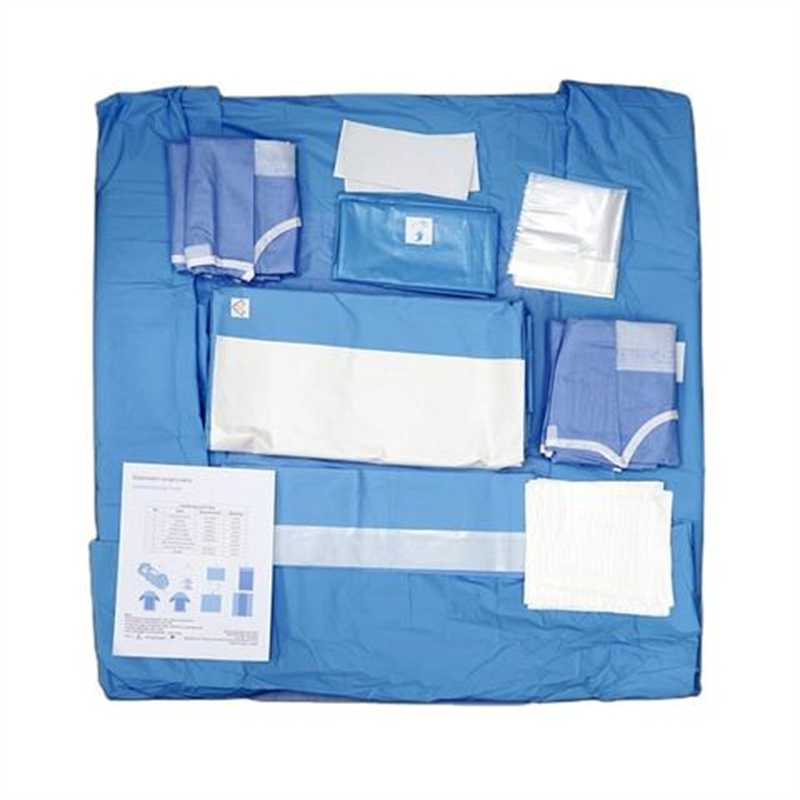 Disposable Sterile Non Woven Dental/Obstetric Delivery/C-Section/Laparotomy/Angiography/Eye Universal Surgical Drape Pack