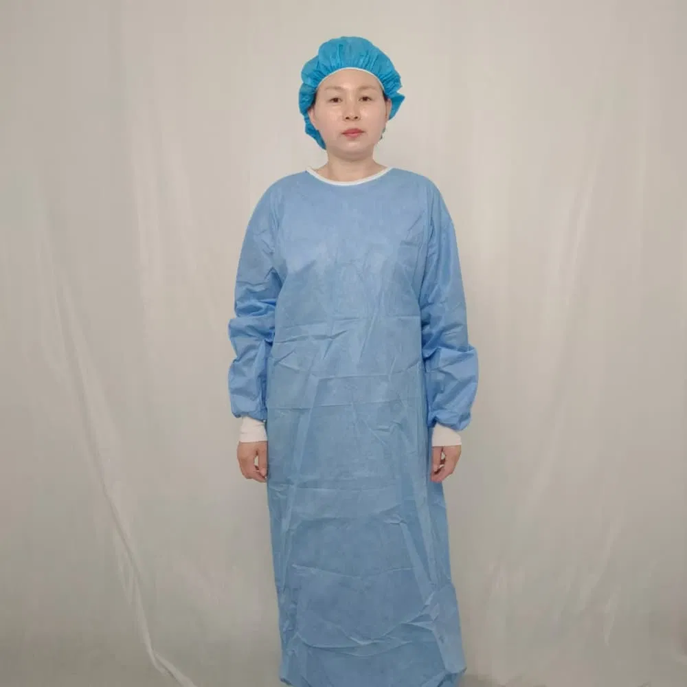 Disposable Standard Medical Products Universal Healthcare Waterproof Isolation Gown Surgical Gown Lab Coat with CE Certification