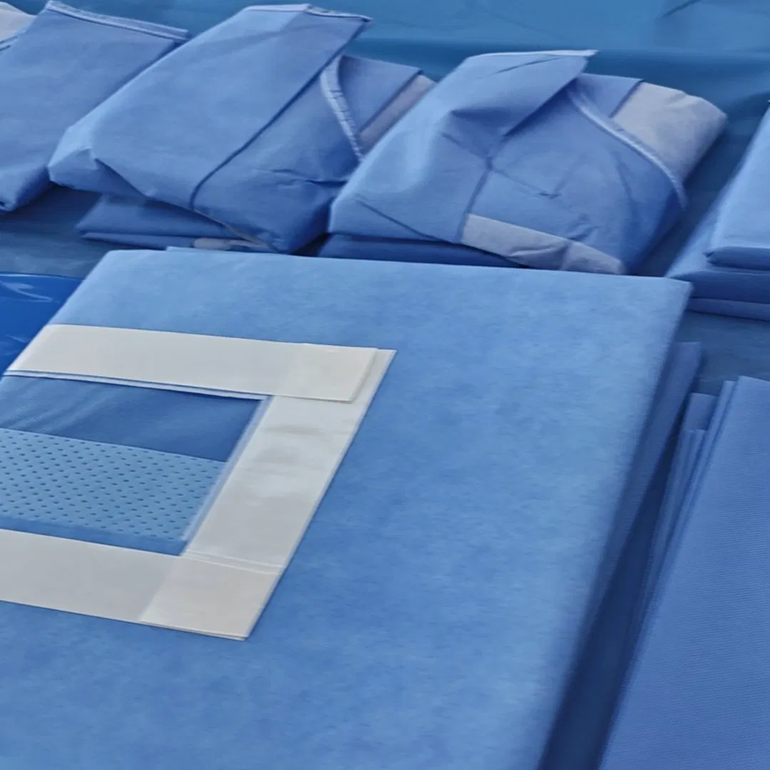 Disposable Sterile Dental/Obstetric Delivery/C-Section/Laparotomy/Angiography/Eye Universal Surgical Pack Drape for Hospital Surgical Use