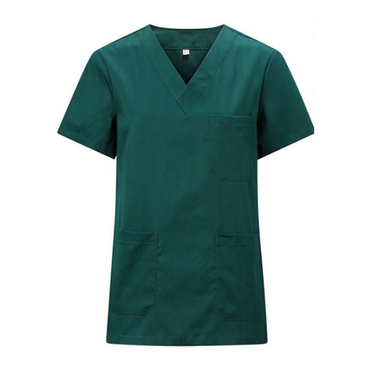 Free Sample of Cotton Nursing Scrubs Green Surgical Gown Reinforced Surgical Gown