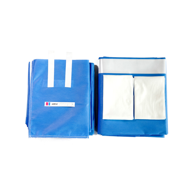 Disposable Sterile Waterproof Surgical Laparotomy Drape with Pouch