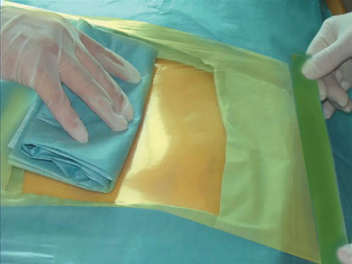 Waterproof Transparent Surgical Film Iodine Incise Drape with PU Film