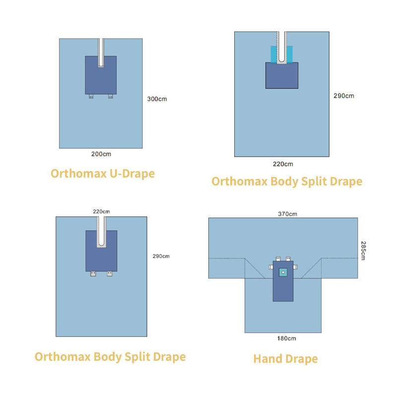 Disposable Sterile SMS Nonwoven Sheet Surgical Instrument Drape