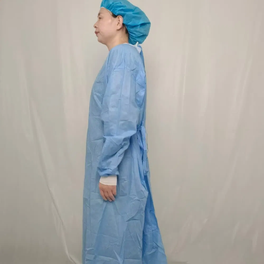 Disposable Standard Medical Products Universal Healthcare Waterproof Isolation Gown Surgical Gown Lab Coat with CE Certification
