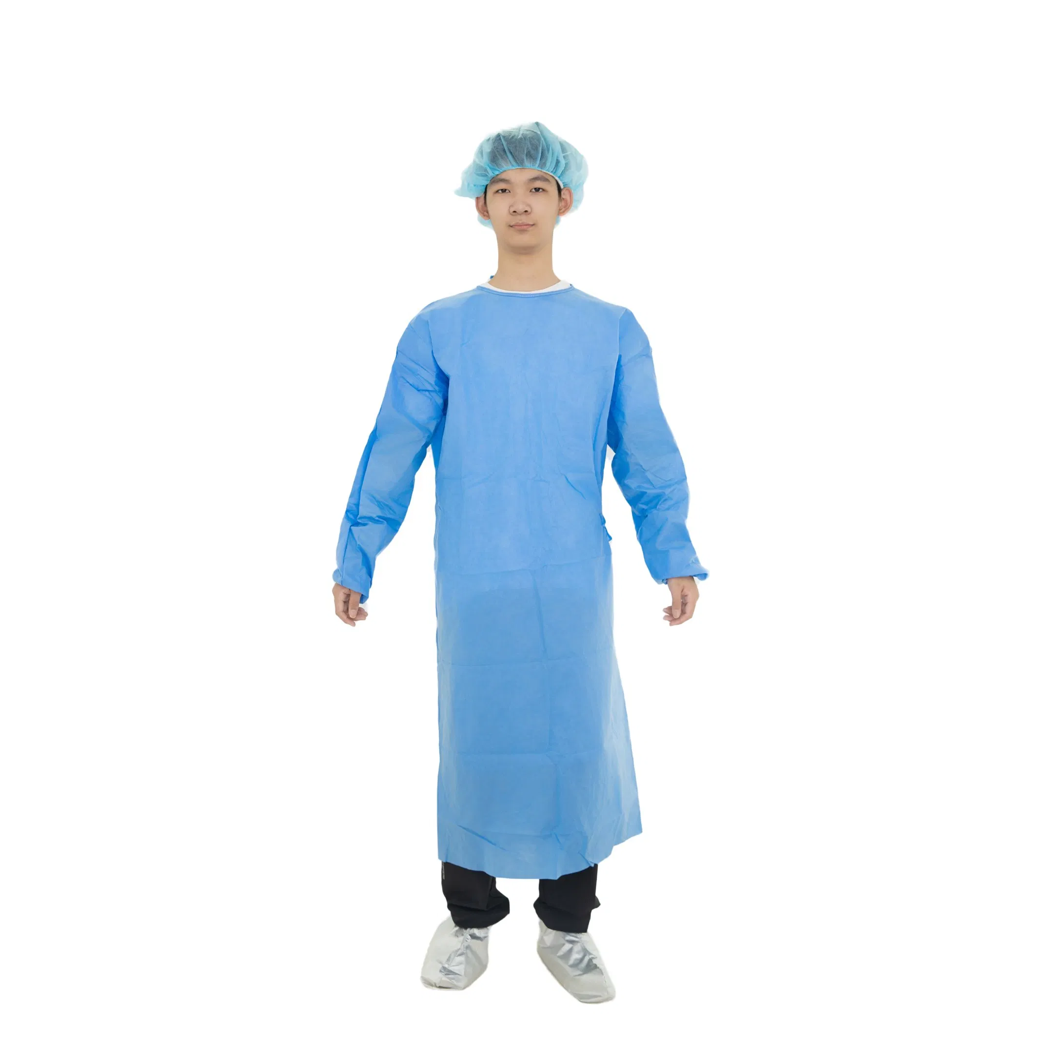 Hot Sale Standard Medical Clothing Universal Disposable Anti-Static Isolation Gown Surgical Gown with CE Certification