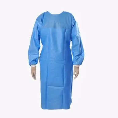 Hot Selling Adult Disposable Surgical Gown 35GSM SMMS Reinforced CE Approved PP/PE Material