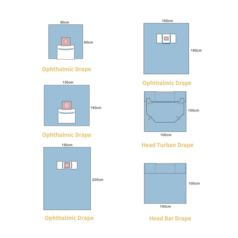 OEM Medical Pack Disposable Sterile Pediatric Laparotomy Surgical Drape