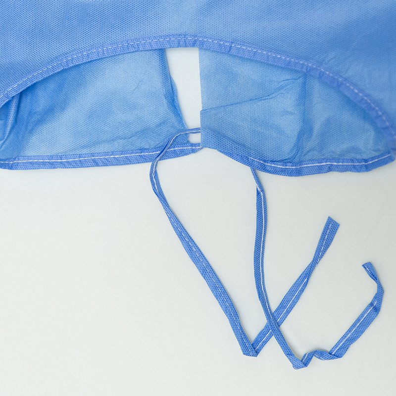Cost-Effective Non-Woven Reinforced Surgical Gown Isolation Gown with Knit Cuff
