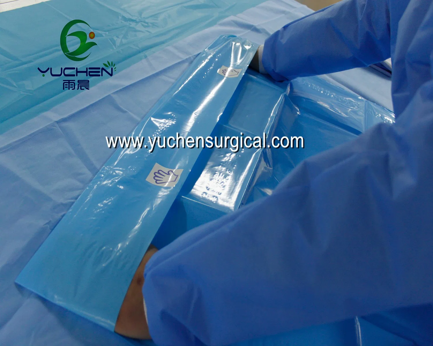 Hot-Selling Consumable Disposable Surgical PE Film +Reinforced SMS Mayo Stand Cover for Medical Supply